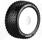 Louise T-Pirate 1:8 Truggy Tires - 1:2 Offset White Rim - Soft (2)
