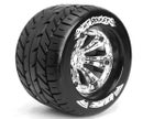Louise 1:8 3.8 Inch Monster Tire MT-Rocket Mounted On Chrome Wheel - 1:2 Offset - Sport (2)