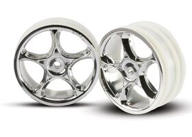 Traxxas Wheels Tracers 2.2" Chrome 2WD Front (2) - Bandit