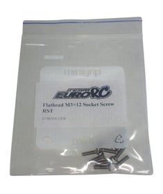 EuroRC Uppokanta M3x12 RST Kuusiokoloruuvi (10)