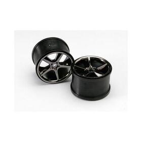 Traxxas Wheels Gemini Black Chrome (14mm) 3,8" (2)