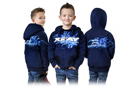 Xray Junior Sweater Hooded With Zipper - Blue (XXL)