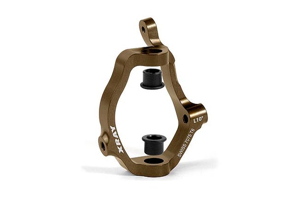 Xray XB808 Alu Caster Block 10&deg; Left - Swiss 7075 T6 - Hard Coated