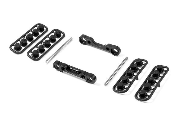 Xray Alu Front Lower Susp. Holders Set - Square Adj. Roll-Center