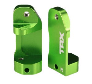 Traxxas Aluminum 30deg Caster Blocks (L+R) For Slash, Rustler, Stampede - Green