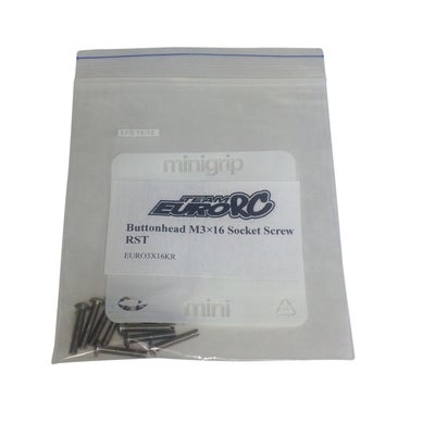 EuroRC Kupukanta M3x16 RST Kuusiokoloruuvi (10)