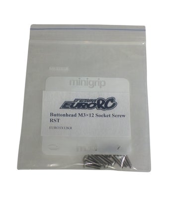 EuroRC Kupukanta M3x12 RST Kuusiokoloruuvi (10)