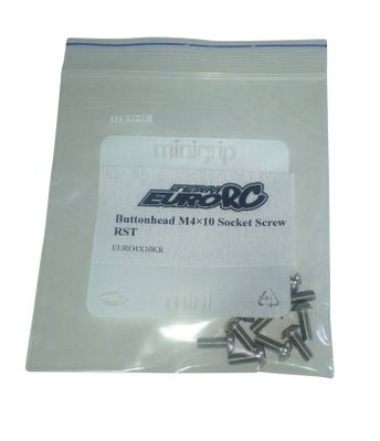 EuroRC Kupukanta M4x10 RST Kuusiokoloruuvi (10)